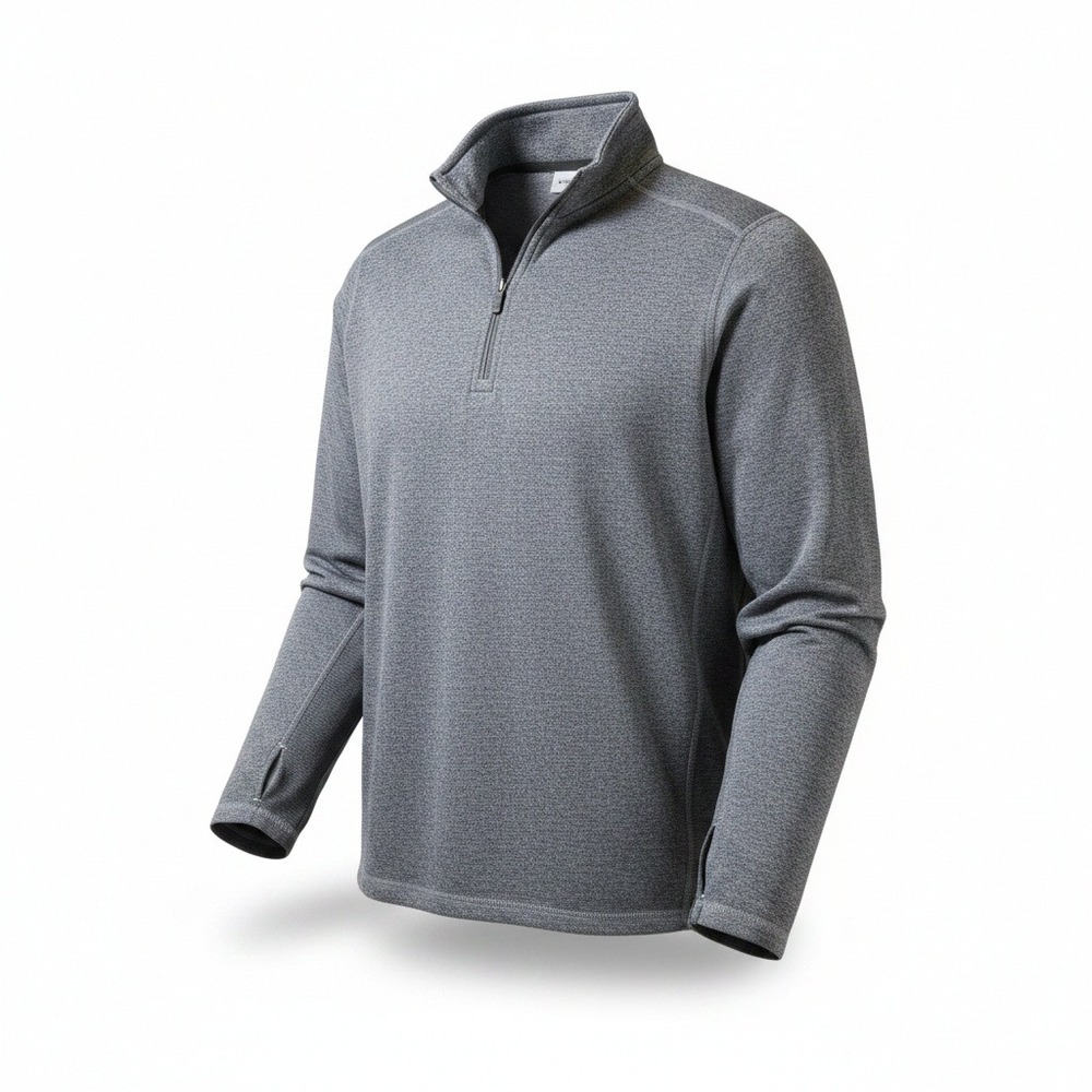 Tommy Bahama IslandZone Mens Full Zip Fleece Jacket Gray Heathered Large - Picture 1 of 7